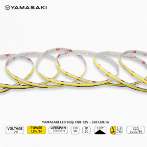 YAMASAKI LED Strip COB 12V – 320 LED/m