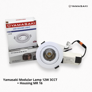1 Set Yamasaki Modular Lamp 12W 3CCT & Housing MR 16