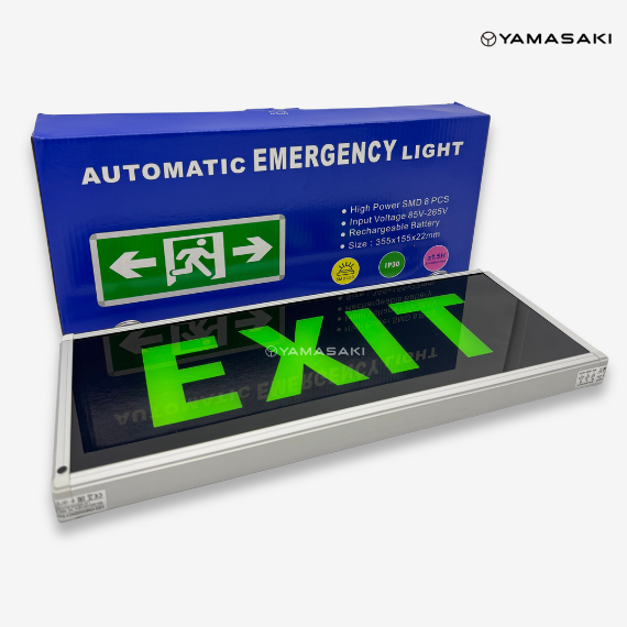 YAMASAKI Lampu Exit Automatic Emergency Light Kualitas Premium - Image 3