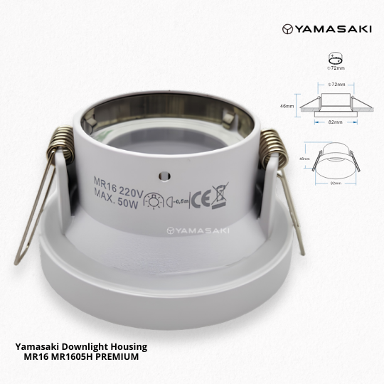Yamasaki Downlight Housing MR16 MR1605H PREMIUM - Image 18