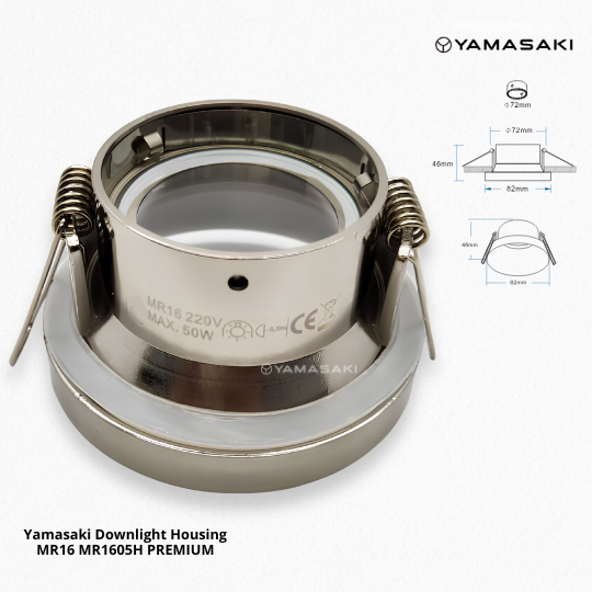 Yamasaki Downlight Housing MR16 MR1605H PREMIUM - Image 4
