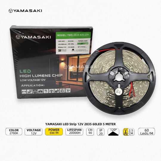 Yamasaki LED Strip 12V 2835 60LED - Image 5