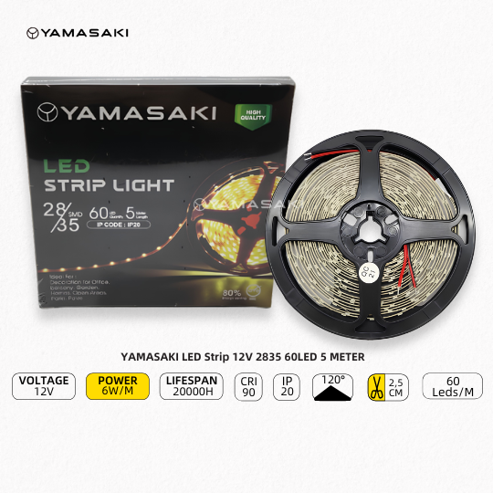 Yamasaki LED Strip 12V 2835 60LED - Image 3