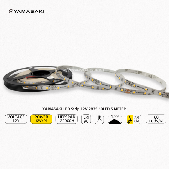 Yamasaki LED Strip 12V 2835 60LED - Image 4