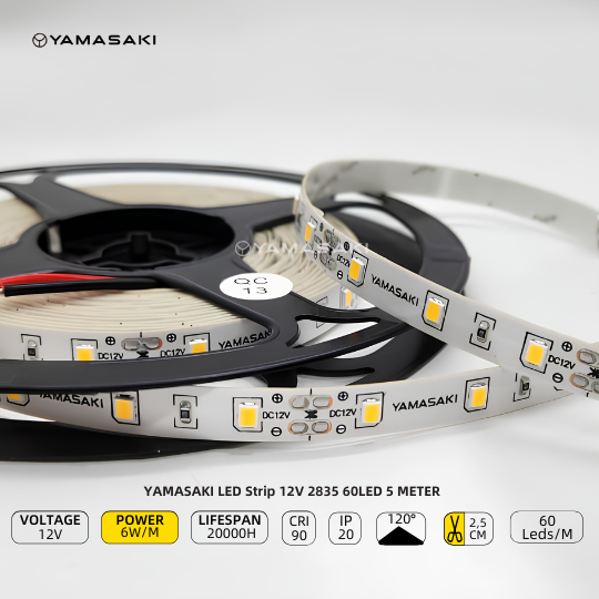 Yamasaki LED Strip 12V 2835 60LED - Image 2