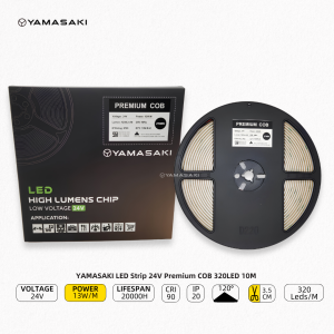 YAMASAKI LED Strip 24V Premium COB 320LED 10 Meter